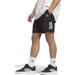 adidas Mens Sun Cargo Shorts Casual Bottoms Casual - (Black, M)