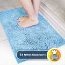 Muddy Mat | Super Absorbent Door Mat Indoor, Microfiber Quick Dry Chenille Entryway Rug, Non-Slip Front Door Mat, Indoor Mats for Entryway, Machine Washable Pet Rug, Sky Blue 48"x72"