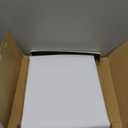 BONZER 100% Blackout Curtains for Bedroom - Light Blocking Window Drapes with Black Backing, Privacy Protection Single Layer Room Darkening Curtain for Living Room, 54 x 84 Inch, White, 2 Panels