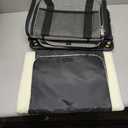 Airline Approved Top-Expanding Pet Carrier on Wheels- Extra Spacious Soft Lined Carrier! 18x11x11 (Black, Expanding Sides)