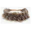 TOECWEGR Synthetic Hair Braided Headband Classic Wide Strands Wedding Disorderly Fluffy Braids Wig Band Women Beauty Accessory (GYU-A39)