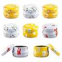 2 Pack 10Gram Lip Balm Containers, 8pcs Round Metal Salve Tins with Lids, Mini Candle Jars, Small Sample Containers for Balms, Salves, Cosmetic, Nail Polish, DIY Items