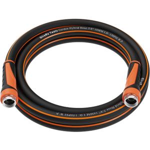 Giraffe Tools Garden Hose 5/8", Water Hose Heavy Duty, Flexible, Lightweight Hybrid Hose with Swivel Handle, 10ft Female to Female Fittings, Burst 600 PSI, Short Leader Hose