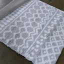 Livabliss Hapsburg Moroccan Shag Area Rug, 5'3" x 7'3", Light Gray