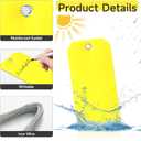 500 Pieces Plastic Shipping Tags with Wire Waterproof Hang Tags Heavy Duty Labeling Tags with String Wires Tags Labels Labeling Tags Stacking Tags for Equipment Car Parts (Yellow, 3x6)