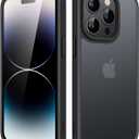 JETech Matte Case for iPhone 14 Pro 6.1-Inch, Shockproof Military Grade Drop Protection, Frosted Translucent Back Phone Cover, Anti-Fingerprint (Black)
