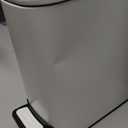 Cesun Small Bathroom Trash Can with Lid Soft Close, Step Pedal, 6 Liter / 1.6 Gallon Stainless Steel Slim Garbage Can for Bedroom, Diaper Waste Basket with Removable Inner Bucket (White)