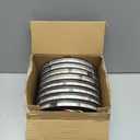 8PCS 6.5" RGB Changing Car LED Speaker Ring Light Kit Color Shift Spacer Ring Light Can Controlled by Remote and Bluetooth APP Simultaneously