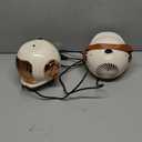 2 Pack Small Desk Heater for Office, Compact Personal Electric Heater with PTC Ceramic Fast Heating 500W, Energy Efficient for Indoor Use, Safe with Overheating & Tip-Over Protection