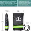 Outdoor Faucet Covers for Winter, Fetanten 9" H x 6" W Water Spigot Covers Winter Insulated Freeze Protection, Outside Hose Bib Covers Faucet Socks Backflow Cover (4 PCS) (Black)