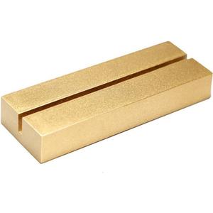 UNIQOOO 20 Pack 4" Gold Birch Wood Stands for Wedding Acrylic Sign, Wood Table Number Holders for 1/8 Thick Acrylic Sheets | Wedding Display Stand, Card Holder for Bar Menu, Retail Sign, Party