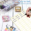 31 x Bead Organizer Box, 62 Pcs Small Beads Organizers, With Classification Tags and Trays, Plastic Bead Organizer Applicable to Jewelry, Diamonds, Clay Beads, Screws, Seeds, Small Parts