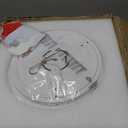Yiisem Glass White And Gold Flush Mount Ceiling Lights 16.5 Inches