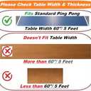 Tinos Professional Table Tennis Net fits 1.8" Maximum Table Thickness | Screw Clamp Ping Pong net & Post Set | Height and Tension adjustments