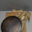 Decorative Coffee Table Tray: Brown Wood