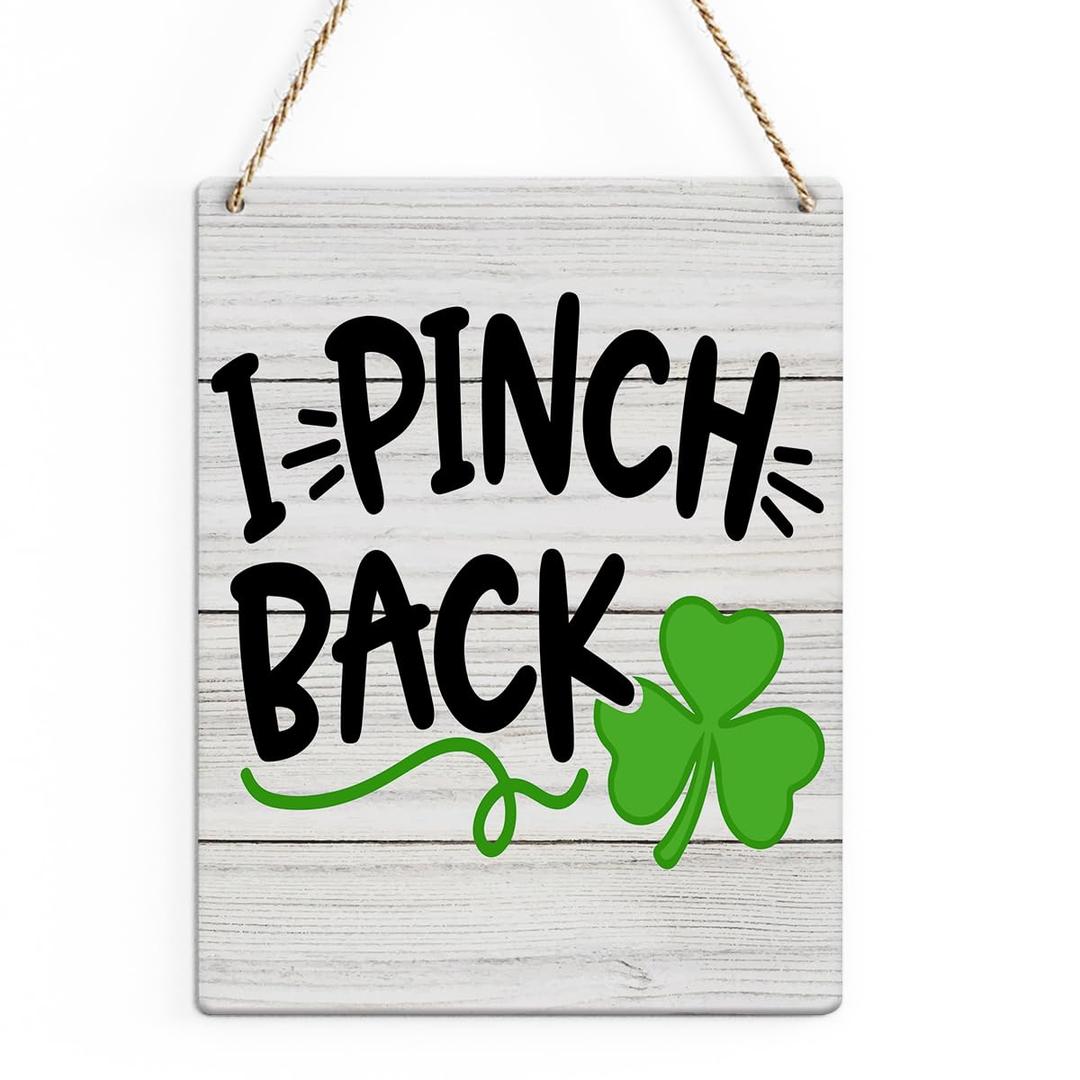 Rustic Farmhouse Home Office Wall Decor Country St Patricks Day Room Decorations Wood Sign Cubicle Bedroom Living Room Front Door Decor Gifts for Best Friend Her Him 8 X 10 Inch