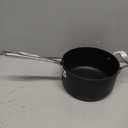 All-Clad Essentials Hard Anodized Nonstick Sauce Pan Set 4 Piece, 2.5, 4 Quart Oven Broiler Safe 500F Pots and Pans, Cookware Black