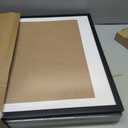 upsimples 18x24 Picture Frame Set of 5, Display Pictures 16x20 with Mat or 18 x 24 Without, Wall Gallery Poster Frames, Black