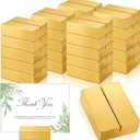 Maitys 25pcs Gold Table Number Holders Wooden Place Card Holders 1.97inch Square Wooden Menu Display Stands for Wedding Fall Thanksgiving Party Decoration, Restaurant Banquet Events