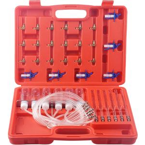 DAYUAN 6 Cylinder Diesel Injector Flow Meter Diagnostic Set, Cylinder Common Rail Adaptor Test Tool Leak Off Test Kit