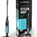 Pursteam ScrubMaster Steam Mop with Dual Scrubbing Head, LED Headlights, Adjustable Steam Control, Anti-Slip Swivel Head, Cable Holder & Upright Lock