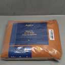 Bedsure Queen Sheet Set - 4 Pieces Soft Queen Size Sheets - Breathable & Cooling - Hotel Luxury - Easy Care Polyester Microfiber Bedding for Women, Men, Dusty Orange