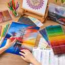 Shuttle Art 136 Color Pencils for Adult Coloring Book, Soft Core Colored Pencils Set for Doodling, Sketching, Drawing, Art Supplies