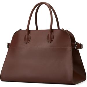 Leather Tote Bags Women Slouchy Large Tote Bag Top-handle Shoulder Bag Trendy Travel Work Bag PU Leather Purse Handbag 2026