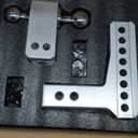 METOWARE Adjustable Trailer Hitch - Aluminum Tow Hitch Fits 2-Inch Receiver - Heavy Duty Drop Hitch with 6-Inch Drop/Rise for Truck (14,000 LBS GTW), Double Stainless Steel Locks & Hitch Pin (Black)