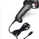 USB Laser Barcode Scanner Wired Handheld 1D Bar Code Scanner Reader Black