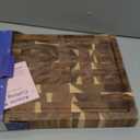 End Grain Butcher Block Cutting Board [1.5" Thick]. Made of Acacia Wood and Conditioned with Beeswax, Flaxseed Oil & Lemon Oil. 16" x 11" Chopping Board by Ziruma.