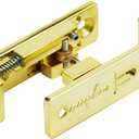 Guyker Individual Roller Bass Bridge for 4 String Electric Bass Replacement Part GB111 (4 Piece, Gold)