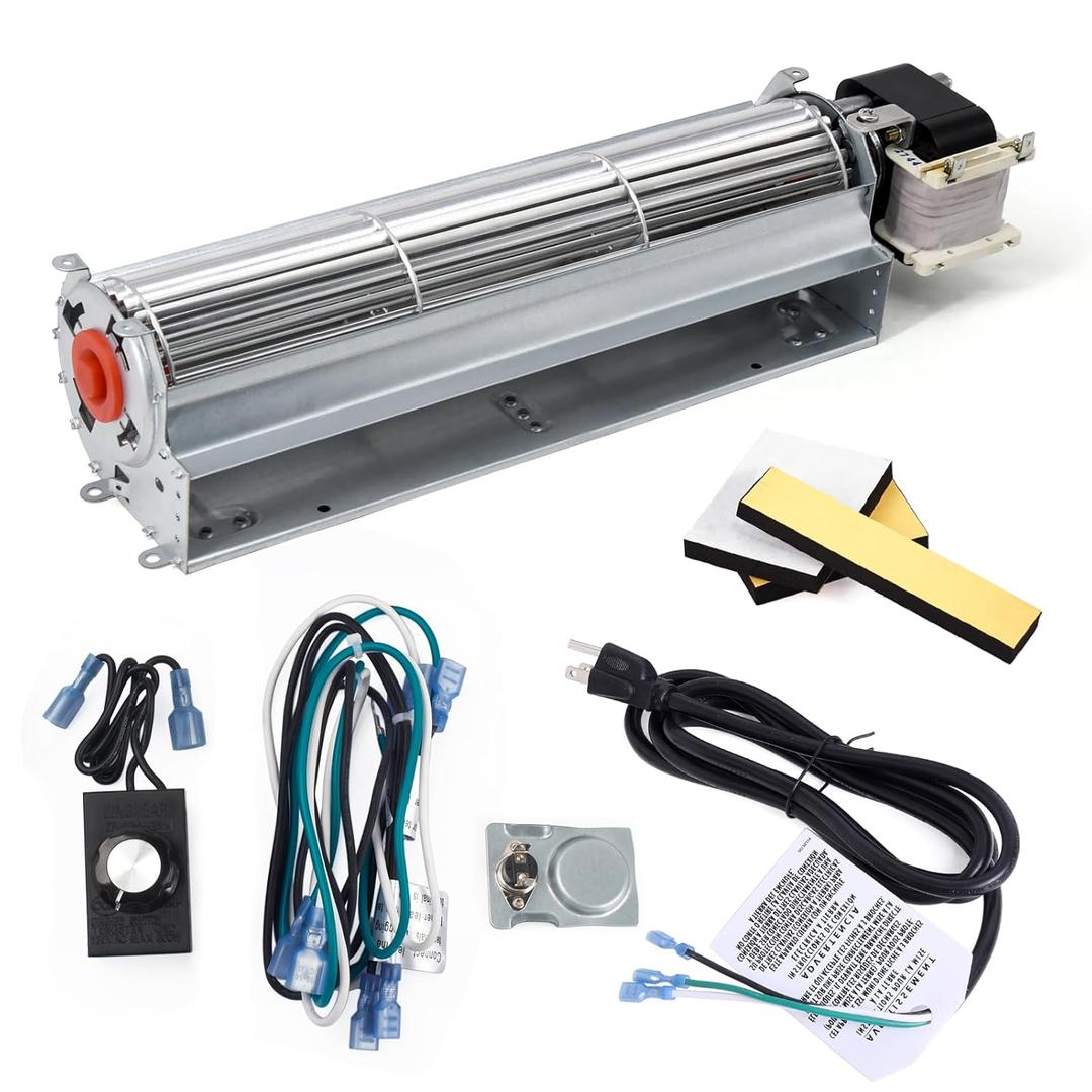 Replacement Fireplace Blower Kit for Desa Tech, FMI, Vanguard, Vexar, Astria Fireplace, GA3560A GA3650TB GA3700 BK BKT GA3560T GA3700T GA3700TA GA3700TB Fireplace Blower Fan Kit for Desa