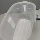 Casabella Cleaning Bucket Rectangular for Mopping or Storage with Handle and Built-In Pour Spouts, 4-Gallon, Clear