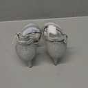 DREAM PAIRS Womens Dolce Fashion Stilettos Open Toe Pump Heel Sandal Silver Glitter - 6.5