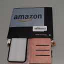 Defencase Compatible with iPhone XR Case Wallet with RFID Blocking Card Holder for Women and Men, Fashion PU Leather Magnetic Snap Flip Zipper Strap Wallet Phone Case Fit for iPhone XR 6.1", Rose Pink