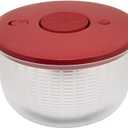KitchenAid Universal Salad Spinner with Removable Bowl, Colander and One Handed Pump Mechanism, Large Bowl Nests and Features Non Slip Base, 7.43 Quart, Empire Red