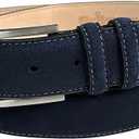 Men's Belt Suede Full Leather Belt Casual Dress Leather Belt 1-3/8"(35mm) Wide, Multi-Style Options