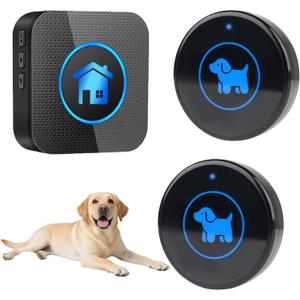 Dog Door Bell, Wireless Dog Doorbells for Potty Training  Dog Bells to Go Outside, 1000Feet Range, Waterproof Button, 55 Melodies & 5 Notification Modes