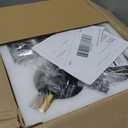 Black and Brass Gold Wall Sconces Set of Two with Clear Glass Shade - Indoor Wall Decor Set of 2