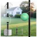 Tetherball Set, Tether Balls and Rope Set with Pole 10.43ft Height Heavy Duty, Tetherball Equipment Kit for Backyard Outdoors(No Base Included)