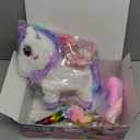 Unicorn Toys for Girls Ages 3-6 Unicorns Gifts, Walking, Talking & Singing Interactive Unicorn with Light Up Princess Cape, Remote Control Plush Unicornio Pet Care Toy for Toddler Girls