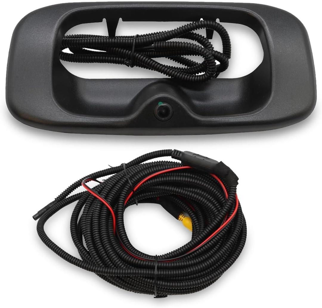 GM1916102 Tailgate Handle Backup Camera Compatible with 1999-2007 Silverado/Sierra 1500 2500 3500HD Pickups Reversing Rear View Park Assist Camera 15046512 15228539