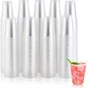 500 Pack 9 oz Clear Plastic Cups, 9 Ounce Disposable Cups for Parties, Picnics, BBQs, Travel, Halloween, Christmas Party, and Events