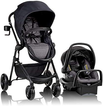 Evenflo Pivot Modular Travel System with LiteMax Infant Car Seat (Casual Gray) : Baby