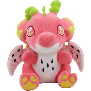 Dragon Fruit Plush Toys, Cute Stuffed Animals Plush with Adorable Wings, Cuddly Pillow Gifts for Girls Kids Birthday