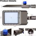 45000LM LED Parking Lot Light 300W 150LM/W led Shoebox Dusk to Dawn Outdoor Flood Lights for Street IP65 Waterproof 5500K 100-277V Commercial Exterior Fixture for Stadium,Yard,Park, 300w-1 Pack