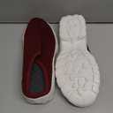 Women's Knitting Platform Orthopedic Clogs Mules Slip On Lightweight Breathable Arch Support Wedge Backless Sneakers Summer Outdoor Non-Slip Slipper Walking Shoes for Daily Work (Red,,8)