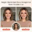 S-noilite Clip in Short Hair Extensions Remy Real Human Hair 6pcs Single Mini Clip on Hairpin Hairpiece for Women for Highlight, 10 inch Highlight Golden Brown & Blonde