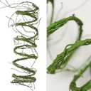 300cm/118inch Flexible Green Small Artificial Tree Branches Fake Tree Trunk Garland Rattan Wreath Cherry Blossom Grape Vines Floral for Wall Hanging Front Door Reptile Habitat Decoration